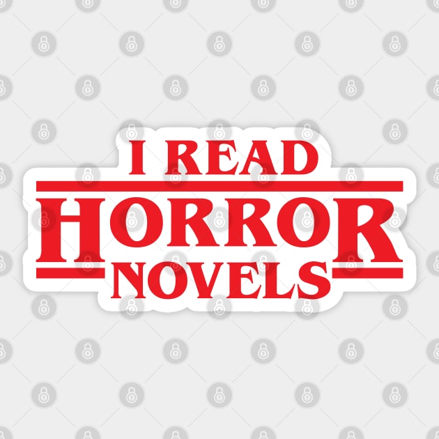 I Read Horror Novels Sticker by machmigo